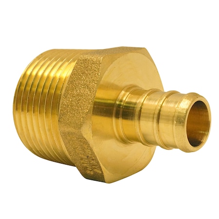 Apollo 1/2 in. Brass PEX Barb x 3/4 in. Male Pipe Thread Reducing Adapter APXMA3412